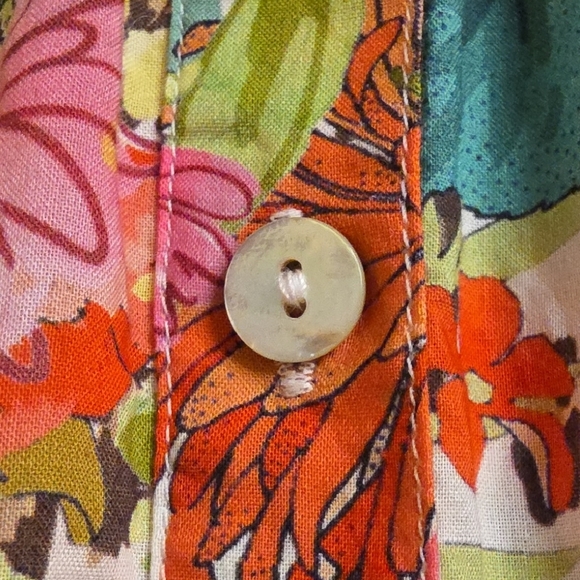 Johnny Was Wild Garden Cotton Floral and Leopard Print Mini Dress - Picture 14 of 16